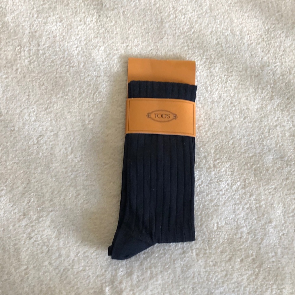 NWT Tods Navy Dress socks